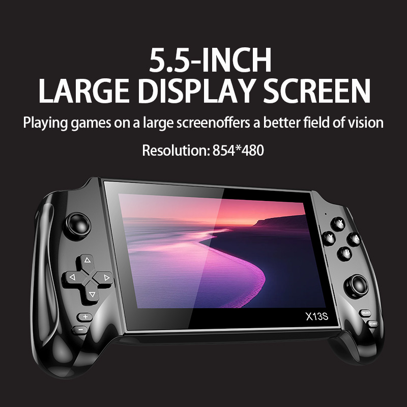 Gaming Console Tower - X13S Retro Handheld-Spielkonsole, 5,5-Zoll Großes Display