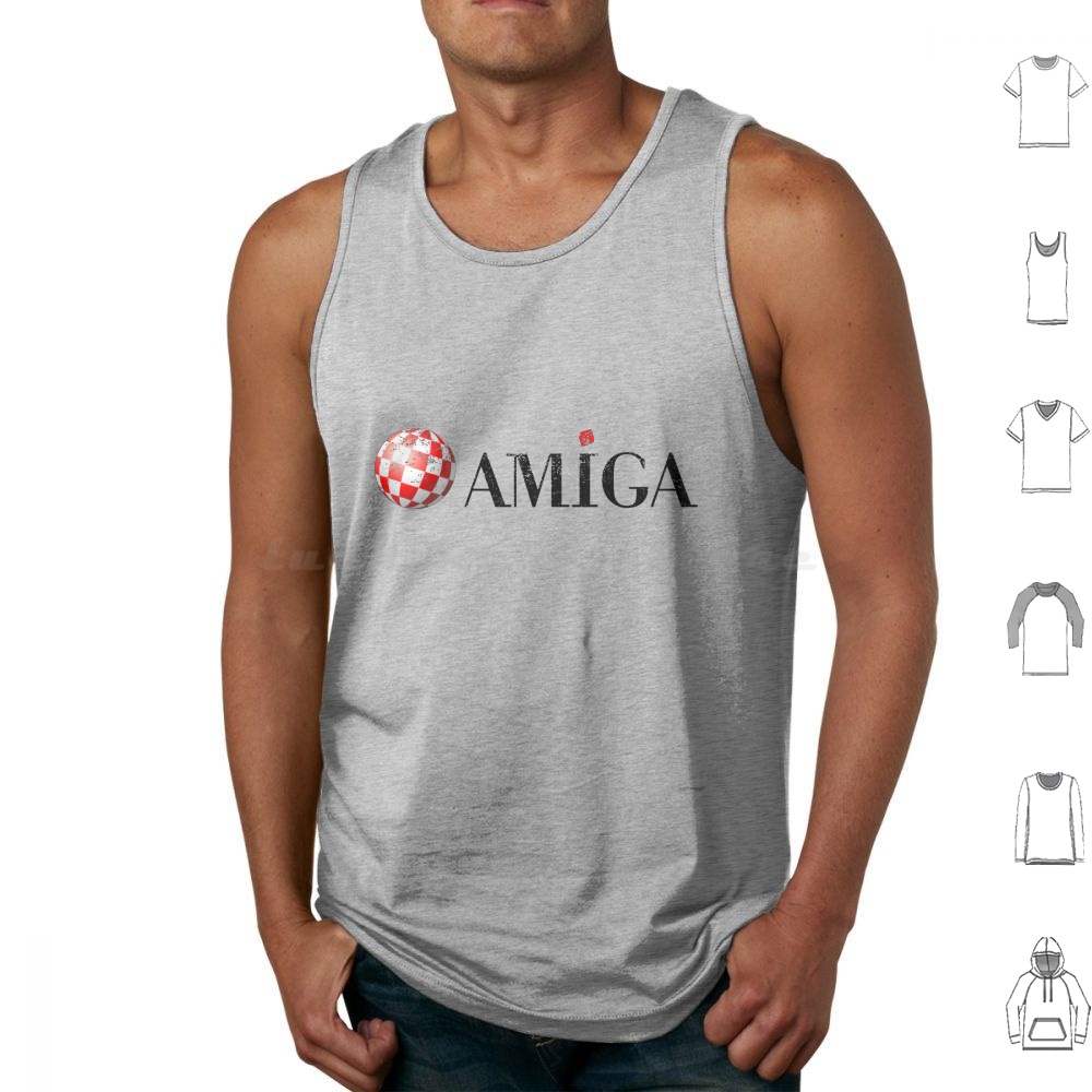 Gaming Console Logo - Amiga Tank Tops Drucken Baumwolle Amiga