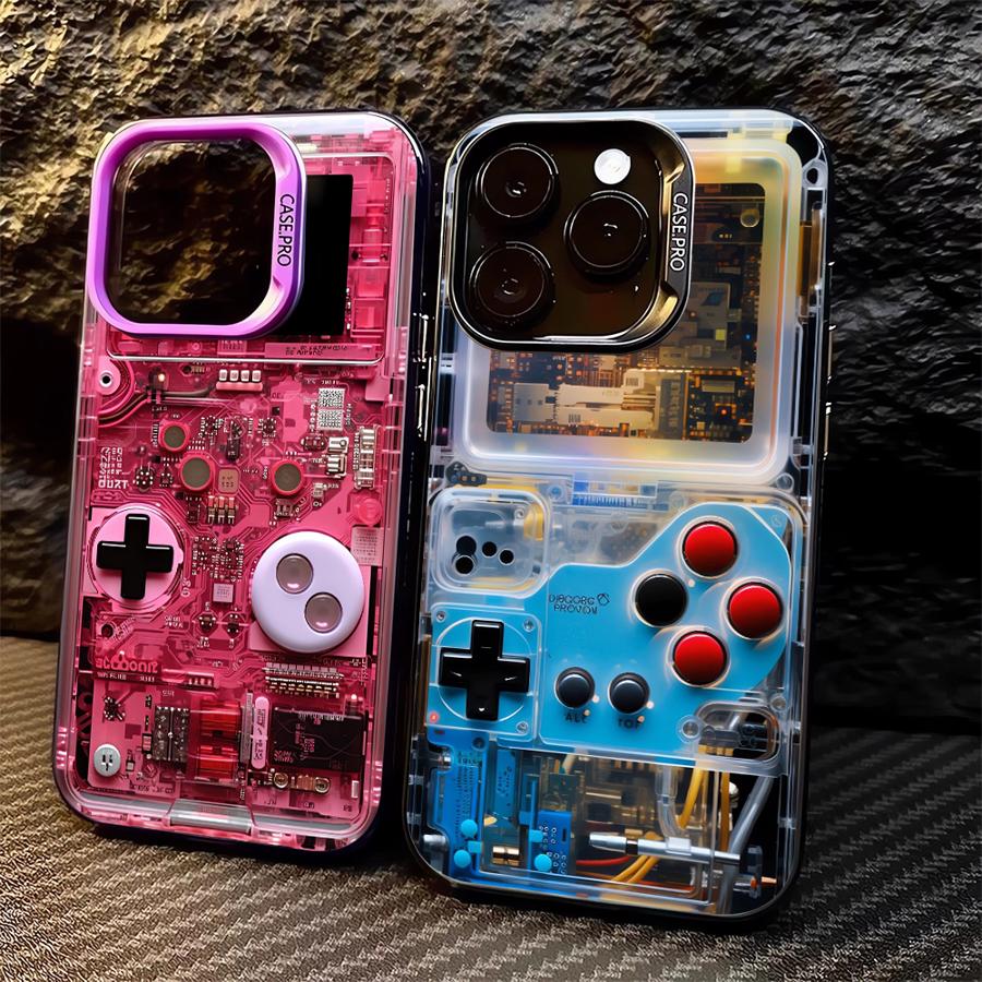 Gaming Console X12 - Retro-Gaming-Konsolen-Handyhülle für Apple iPhone 15 Plus