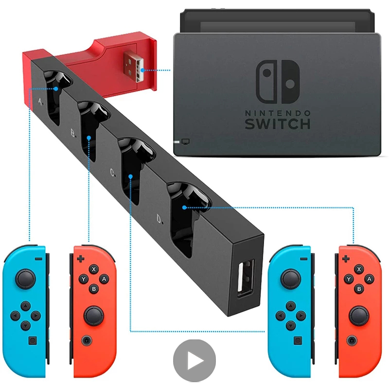 Gaming Console Tower - Dock Lade Docking Station Für Nintendo