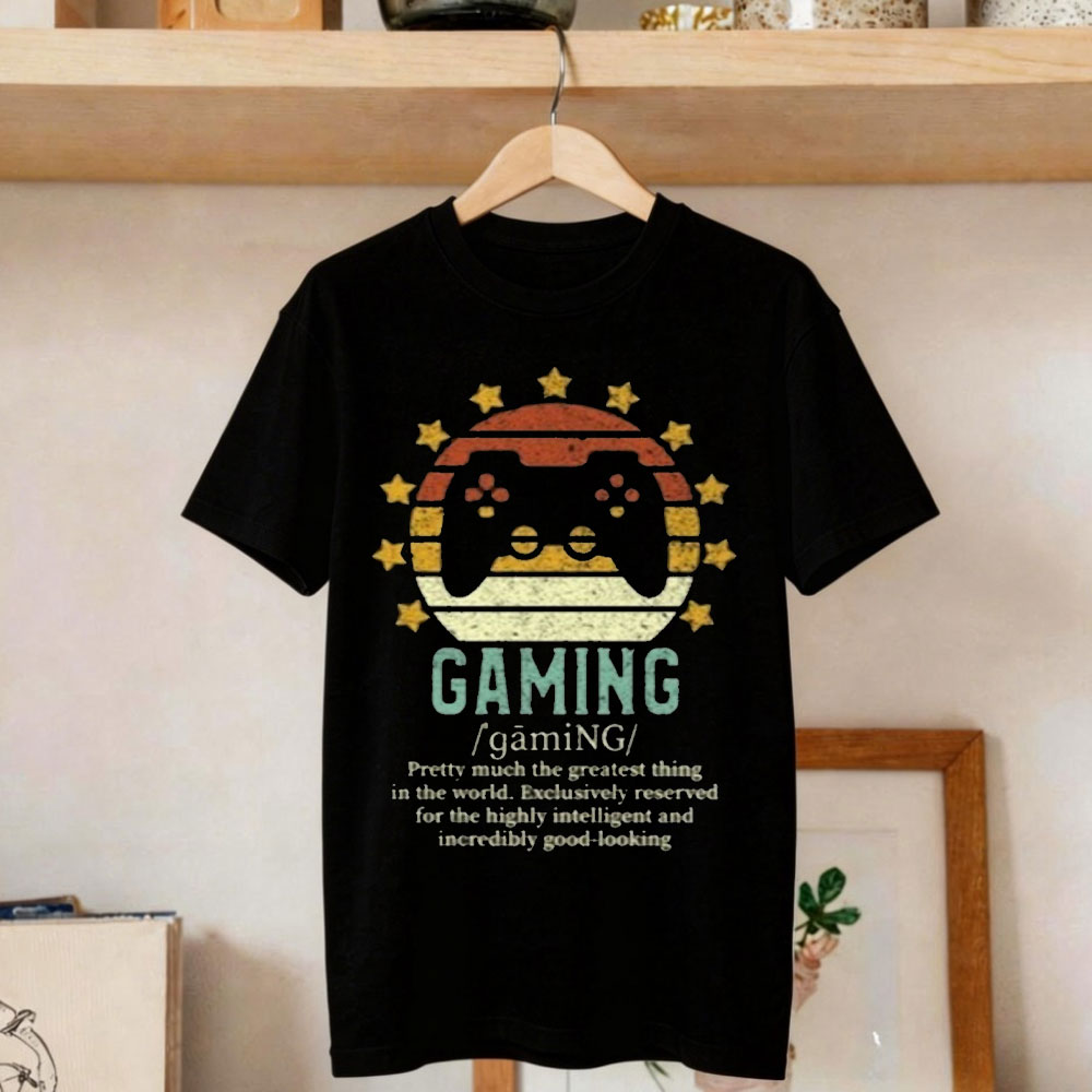 Gaming Console Definition - Lustiges Gaming-Definition-T-Shirt, Vintage-Konsole, Videospielspieler-Shirt, Geschenk für