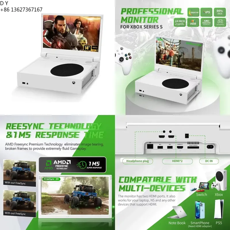 Gaming Console Definition - 14 Zoll Tragbarer Gaming-Bildschirm für Xbox