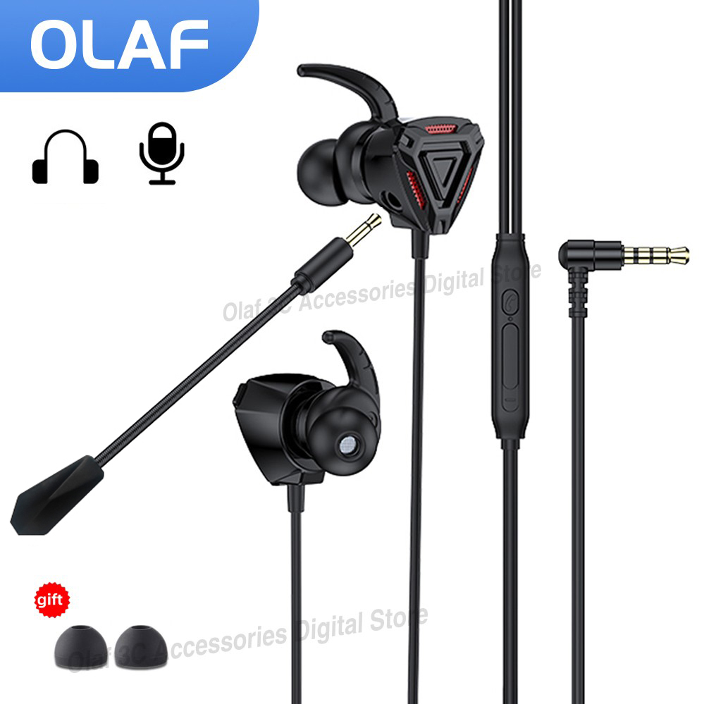 Gaming Console For Your Phone - OLAF 3,5-mm-Kopfhörer mit Kabel, Gaming-Headset, Bass-Stereo-Gamer-Kopfhörer,