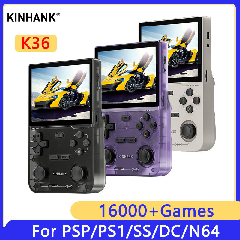 Gaming Console X6 - KINHANK K36 Retro Handheld-Videospielkonsole 500 Nits