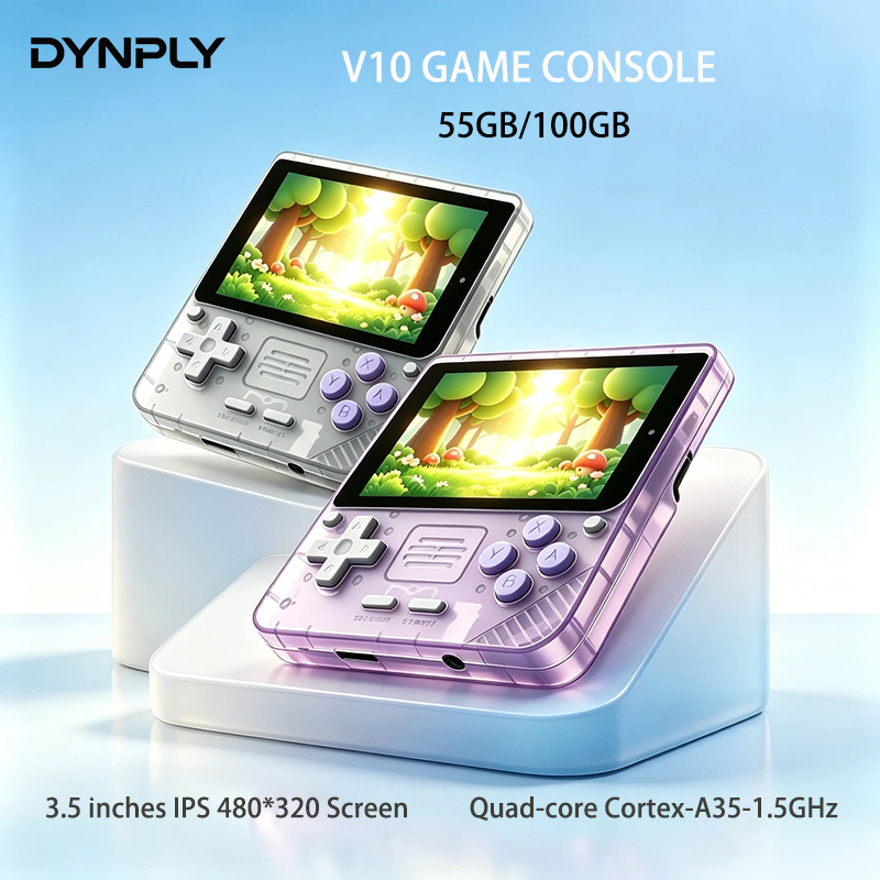 Gaming Console Cartoon - POWKIDDY V10 3,5-Zoll IPS Oca HD