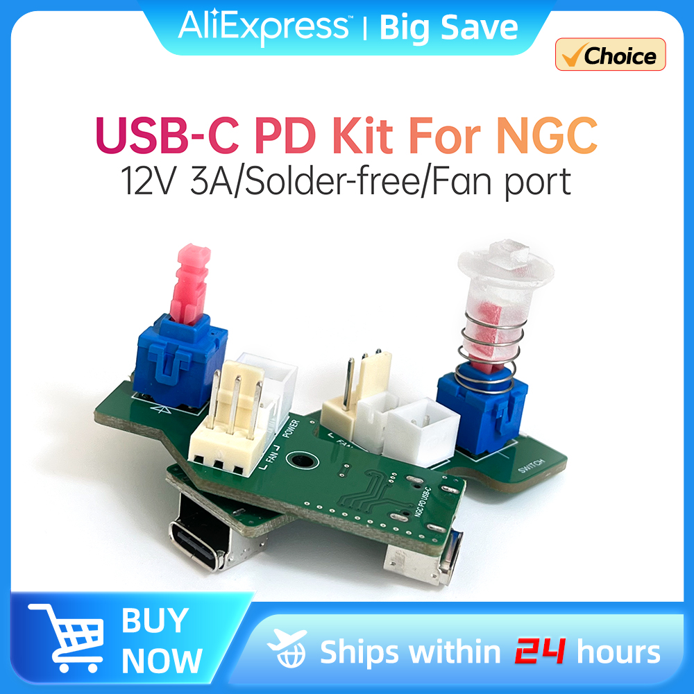 Console Cooling Fan - USB-Typ-C-Netzteil-Kit für Gamecube-Konsolen DOL-001 und DOL-101,