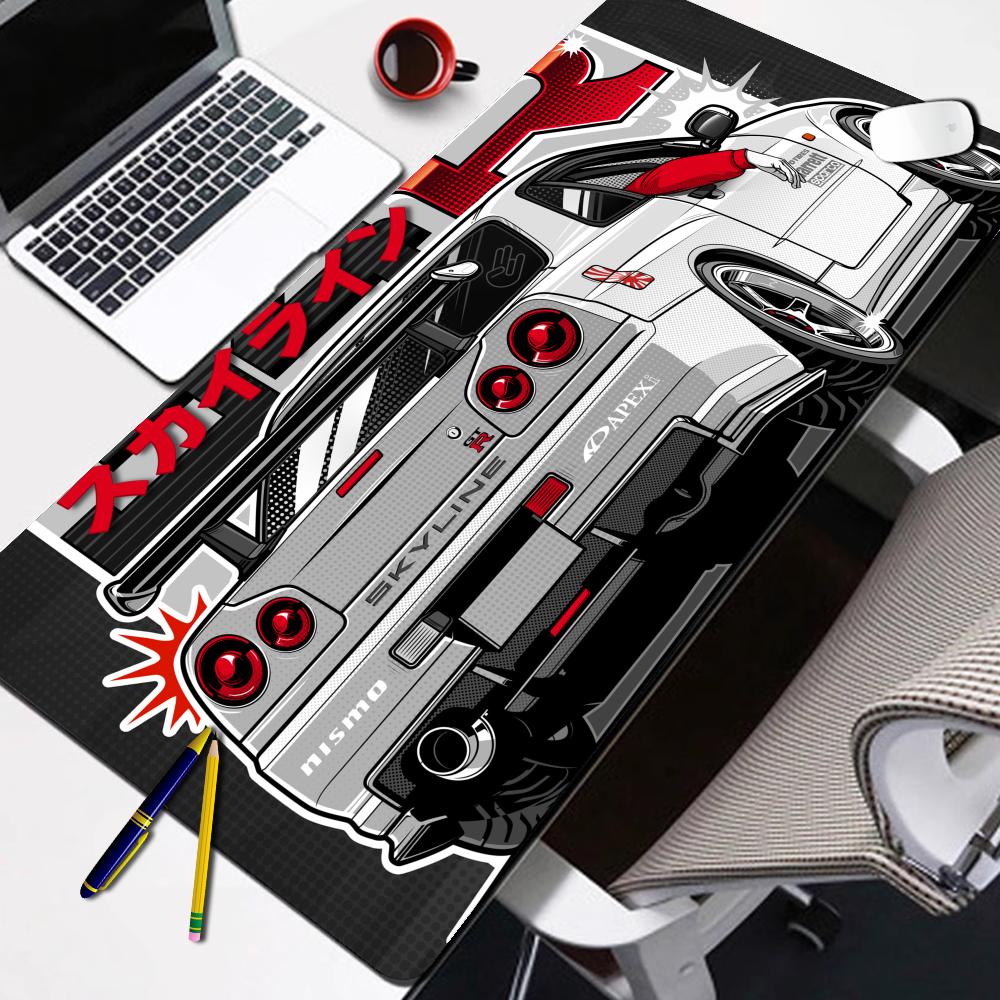 Gaming Console In Car - Racing GTR Sportwagen Mouse pad Cartoon