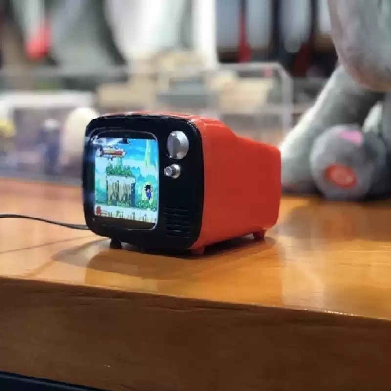 Gaming Console With Tv - Intelligente Mini-TV-Spielkonsole mit Doppelfunktion zum Video-Schauen