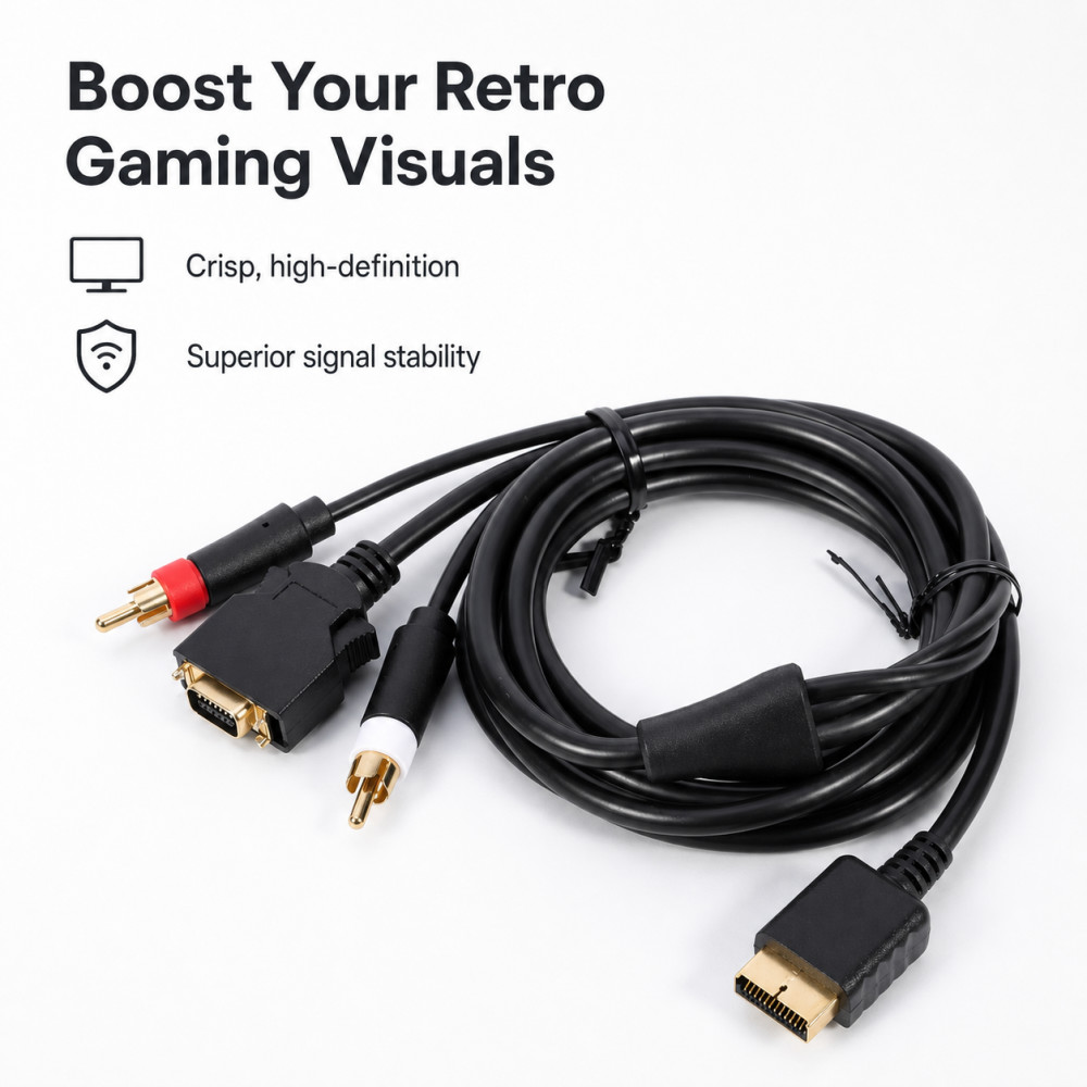 Vergoldetes AV-Kabel für PS2 P – Gaming Console Definition Bewertung und Preis