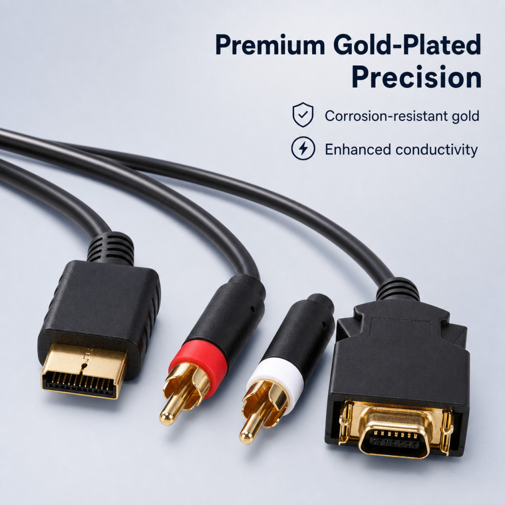 Vergoldetes AV-Kabel für PS2 P – Gaming Console Definition Bewertung und Preis